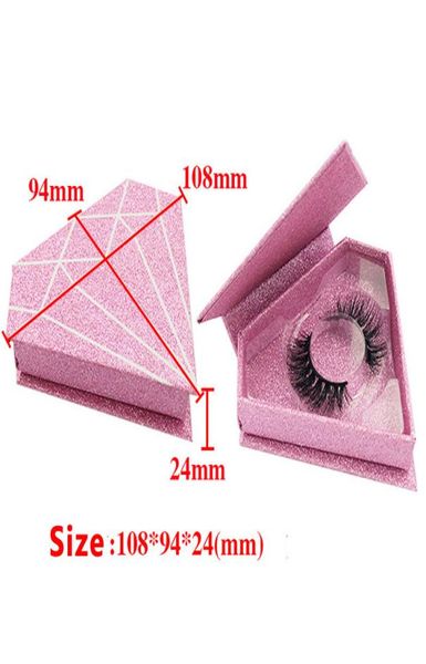 

10 pcs custom logo glitter packaging 3d mink eyelashes luxry box for eye lashes diamond type round shape packaging box private lab3733606