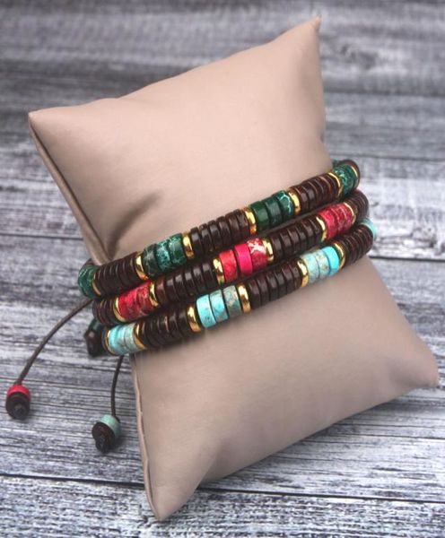 

men bracelet disc shape stone coconut shell friendship bracelets handmade punk bracelet couples bracelets jewelry dropship8671160, Black