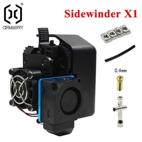 

combo artillery 3d printer sidewinder x1 and genius extruder
