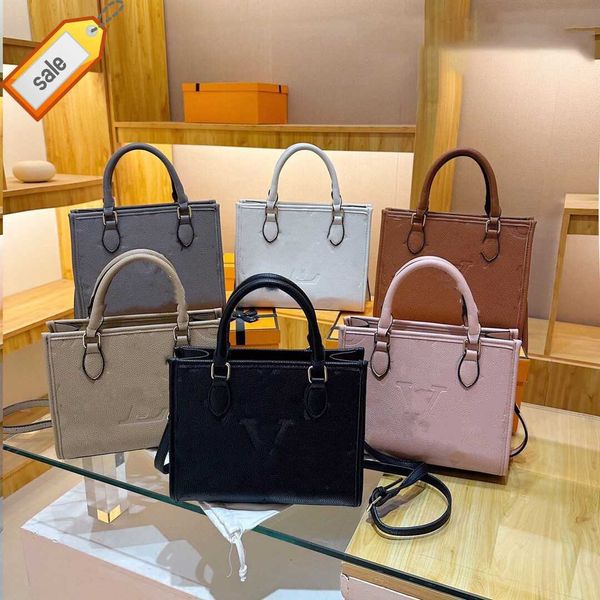 

brand designer bags handbag shoulder crossbody bag tote bag women large-capacity shopping waterproof solid color portable shoulder messenger