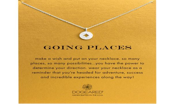 

fashion dogeared necklace compass pendant with card gold color noble and delicate choker necklace 59854493068, Silver