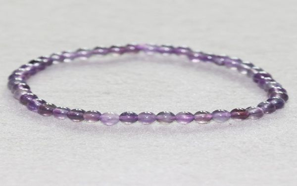 

mg0007 whole 4 mm mini gemstone bracelet a grade amethyst bracelet womens purple crystal yoga energy protection jewelry4732097, Black