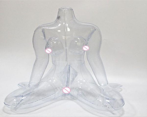 

ship 65cm transparent inflatable mannequin body female doll dummmy for men4044315, Khaki