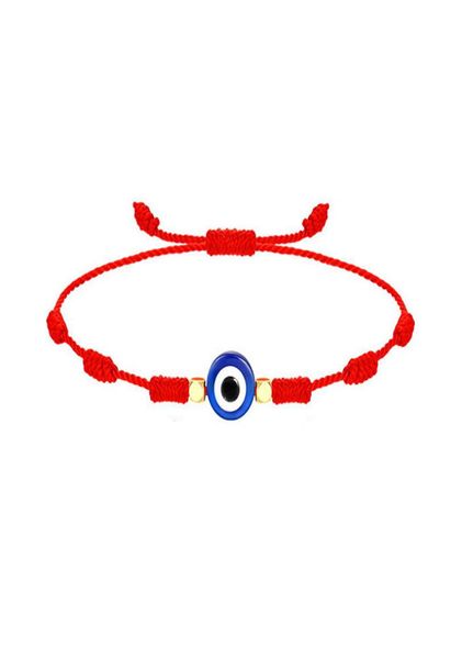 

adjustable blue eye red rope bracelets handmade braided lucky string charm bracelet for women men fashion friendship jewelry3316154, Black