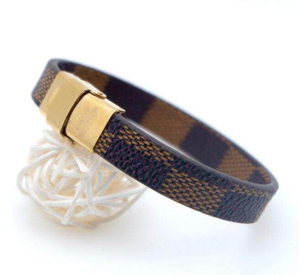 

brand designer 304 stainless steel bracelets for women men charm bracelets leather bracelet gold epaket9864338, Golden;silver