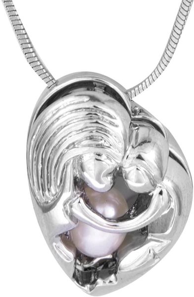 

new grade motherdaughter cage pendant stainless steel color novelty shape mother039s day gift p1253593406, Silver