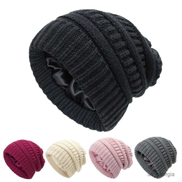 

caps women men knitted beanie hat oversized baggy warm winter hats ski slouchy cap beanies wool cap beanies bonnets r230627, Blue;gray