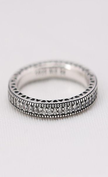 

whole silver full cz diamond ring logo original box for pandora wedding ring engagement jewelry rings for women girls1373613, Slivery;golden