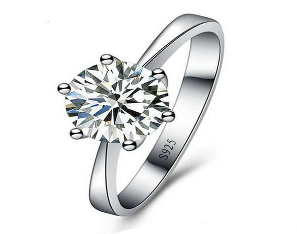 

2021 romantic wedding rings jewelry cubic zirconia ring for women men 925 sterling silver rings accessories2405340, Golden;silver