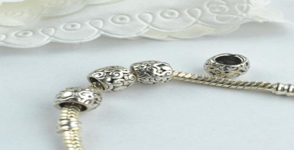

whole metal beads tibetan silver big hole beads for bracelet jewelry making 25 pcs1592959