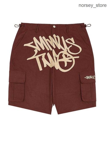 

american work shorts trendy mini two pocket high waisted straight leg printed hip-hop cortez y2k pants gdur, White;black
