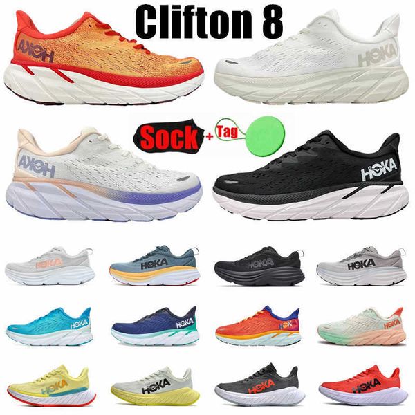 

hoka running shoes hoka one clifton 8 bondi 8 outdoor training sneakers sportswear carbon x 2 absorbing road runner shoes mens womens us5-11