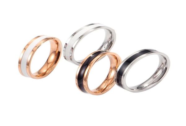 

charm matte groove women men polished stainless steel band ring convention jewelry wedding rings valentine gift2192235, Silver
