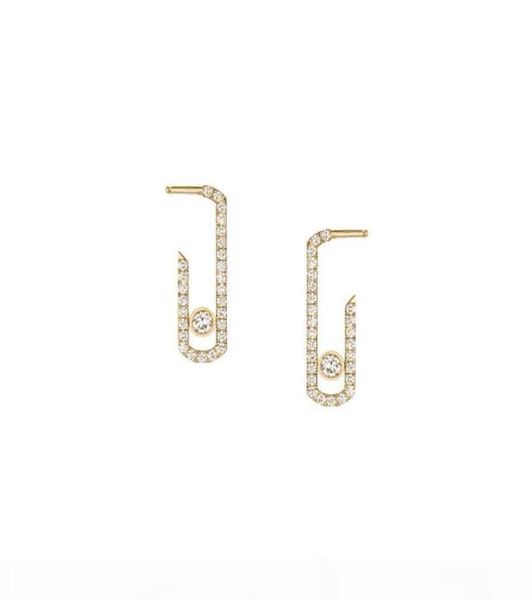 

punk rock silver pure crystal cz move zircon jewelry fashion sterling 925 silver jewelry pave drop earring new designer earrings f7988001, White