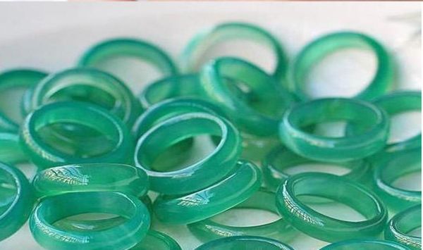 

natural agate ring couple models men and women gamblers ring chalcedony green jade ring4464106, Silver