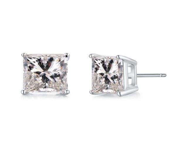 

tiny delighted small 6mm 7mm 8mm 263ct princesscut zirconia 925 sterling silver stud earrings3833021, Golden;silver