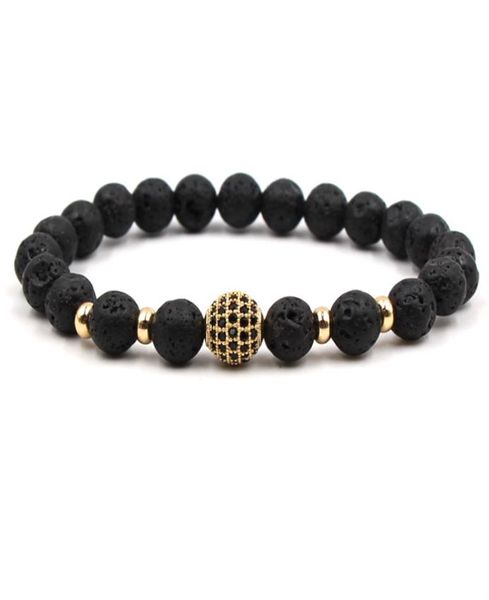 

luxury white micro crystal shambala bracelet charm black zirconia braclet for men hand jewelry accessories strand chain homme4300571