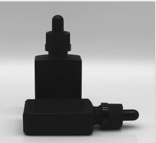 

whole 30ml eliquid flat bottle glass e liquid empty mini bottles 30ml matte black rectangular glass bottles3494940