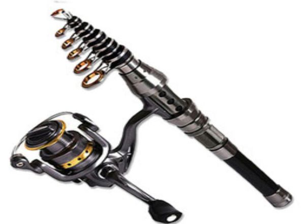 

15m24m telescopic fishing rod combo and fishing reel full kit wheel portable travel fishing rod spinning rod combo8211501