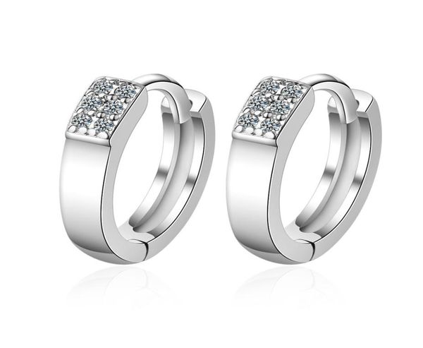 

yoursfs silver zircon hoop earrings fashion lady gold plated 18k unique design anniversary holiday birthday gift2734338, Golden;silver