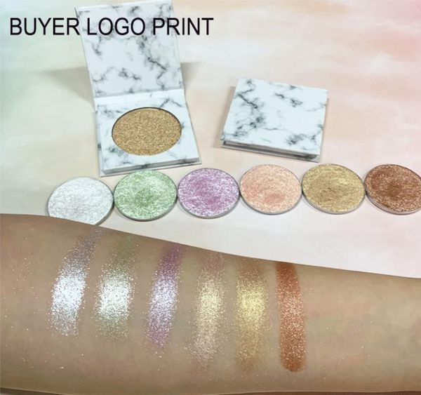 

no logo 6 color highlighter palette highlighter makeup palette glow bronzer single replacement highlight wet powder palette makeup3025378