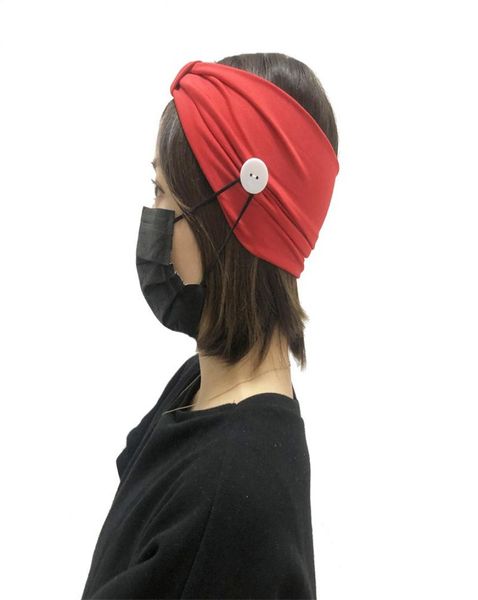 

fashion solid plain polyester sports headwraps scrunchies for women daily boutique headbands yoga headwear face mask holder hair j9744507, Silver