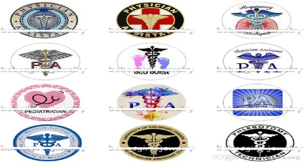 

physician assistant pa rn glass snap button diy jewelry accessories fashion style charm jewelry fit ginger snap ringnecklace wome8584894, Bronze;silver