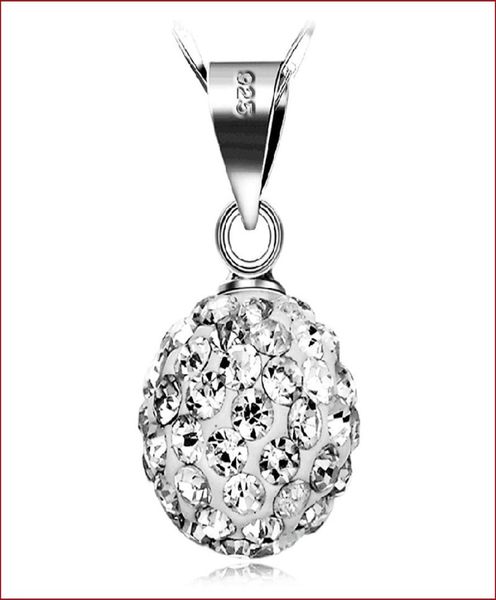 

real 925 sterling silver long double zircon ball necklaces pendant fashion sterlingsilverjewelry statement necklace for women gi8627790