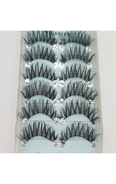 

short false eyelashes messy cotton stem 10 pairs h92 dingsen beauty tools2505924