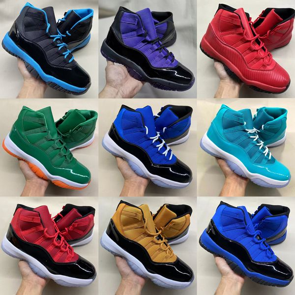 

basketball jumpman shoes cherry 11 11s high low tour yellow cement grey bred pure violet space jam jade blue concord dmp men women trainers