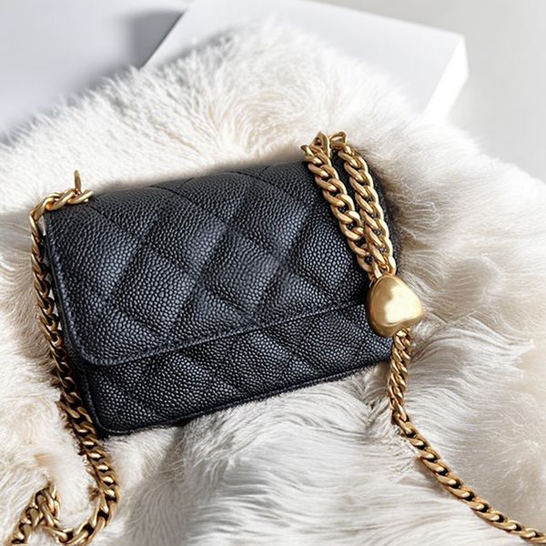 

calfskin mini wallet on chain bags 10a woc crossbody bag designer lipstick pouch with box c091