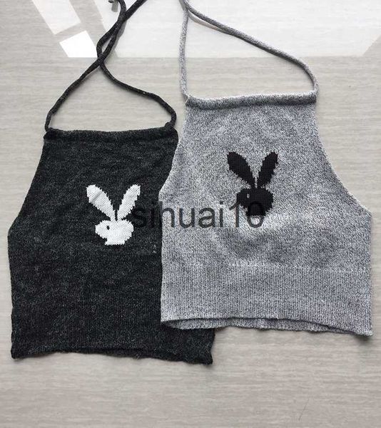 

women's t-shirt ruibbit new arrival 5 color women bunny vest sleeveless summer crop plus size t-shirt girls party casual tees j230627, White
