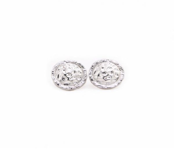 

fashion round stud earrings exaggerated and generous style for women gold white rose three color optional2815098, Golden;silver