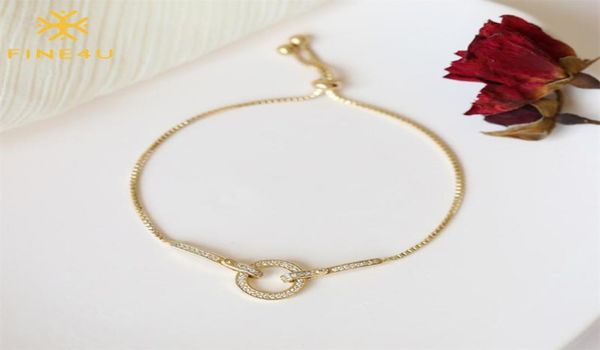 

adjustable cubic zirconia cute slider bracelet for women dainty bolo valentine039s day jewelry gift link chain7344069, Black