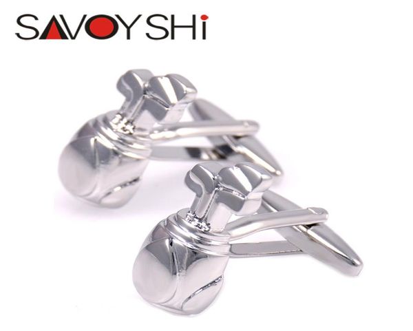 

savoyshi brand golf bags cufflinks for mens shirt cuff bottons novelty copper cufflinks fashion jewelry design4172306, Silver
