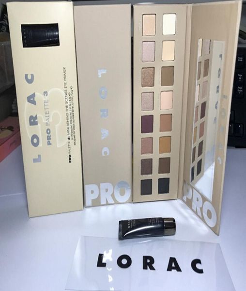 

lorac pro palette 3 shimmer 16 color matte eyeshadow palette mini behind the scenes eye primer4520103