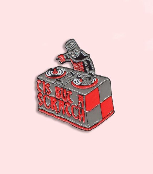 

ancient soldier armor helmet dj enamel custom pin music equipment souvenir friend gift backpack badge jewelry lapel brooch4115391, Gray