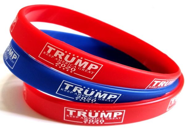 

2050100200pcs trump 2020 make america great bracelet silicone rubber sport wrist band trump supporters bangles cuff mens women 9103493, Black