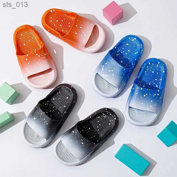 

gradual starry night slippers for kids home slippers boys and girls slippers for indoor and outdoor home non-slip slippers l230518, Black;grey