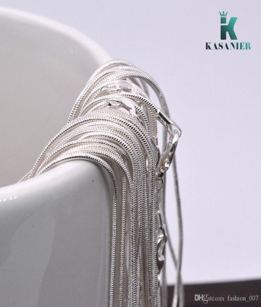 

50 pcs price of the factory wholesale 925 1mm sterling silver chain length of 16-24 inches of men's jewelry1938434
