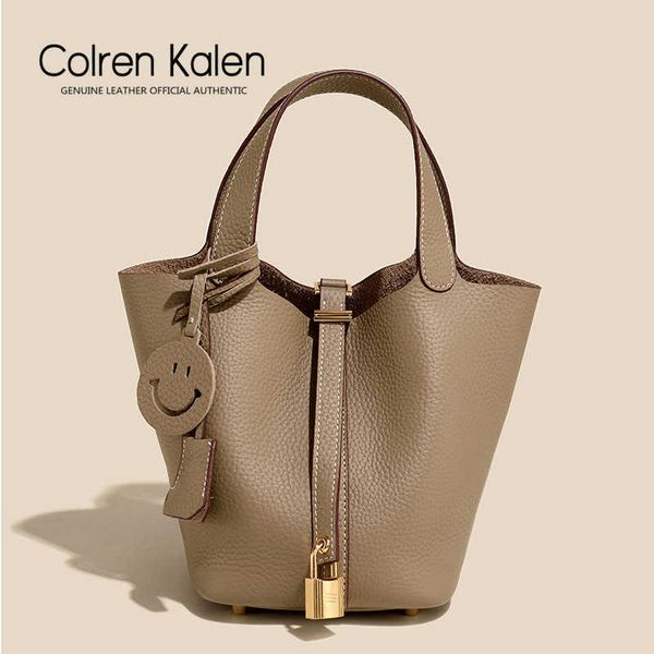 

wholesale designer h ormes totes handbags colen kalen leather bag women's minority design leisure bucket portable fashion food basket h