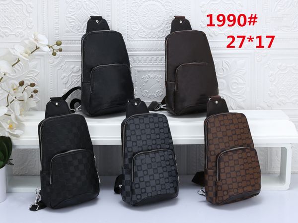 

men sling chest pack cross body bag men's chest package pu leather handmade fashion cross body messenger bags outdoor women waist bag f