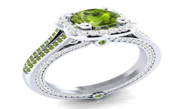 

size 610 wedding band ring for women vintage jewelry handmade 925 stelring silver filled round shape multi gemstones cz promise g4598908, Slivery;golden
