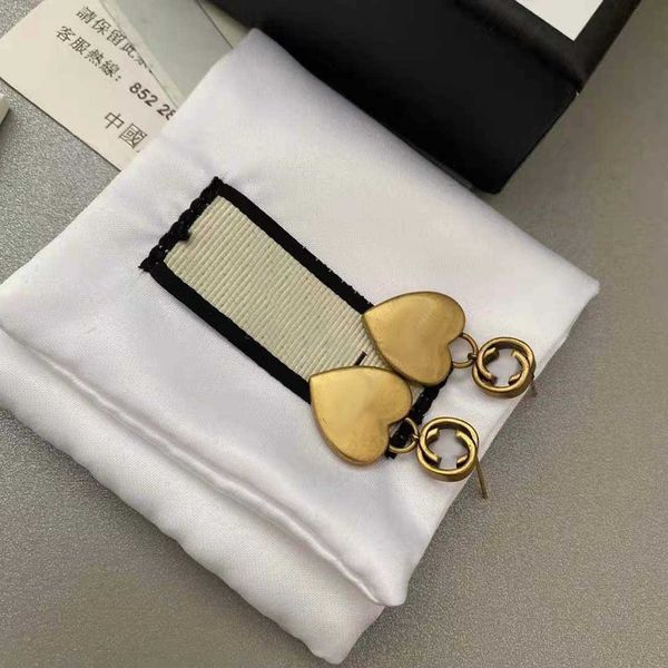 

letter love new simple and fashionable style trendy earrings, Golden