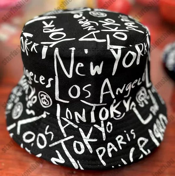 

men's and women's designers luxurious double sided wearing graffiti craft summer sunshade hat very fashion, Blue;gray