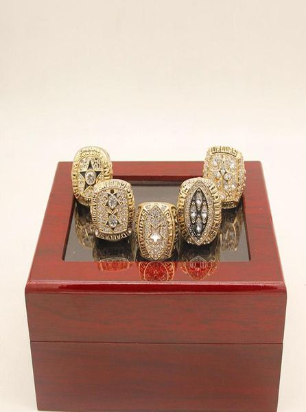 

10pcs 1971 1977 1992 1993 1995 cowboys championship ring souvenir jewelry fan gift whole8910158, Golden;silver