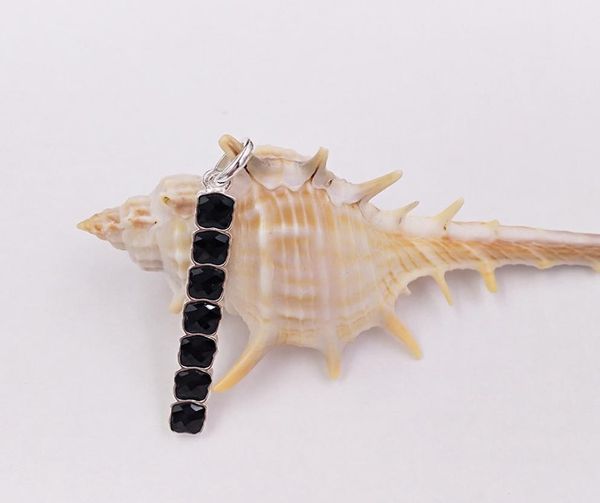 

mini onix pendant in silver with onyx authentic 925 sterling andy jewel 9184545005558588