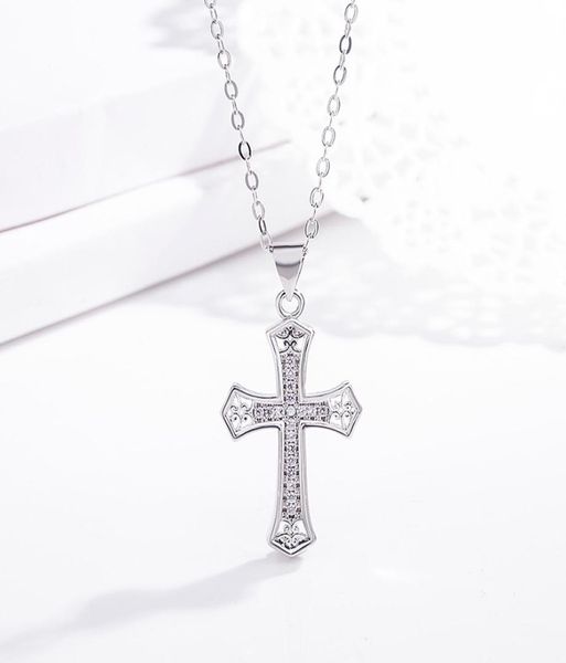 

crystal diamond jesus cross necklaces believe gold necklace chains for women men fashion jewelry will and sandy7767467, Silver