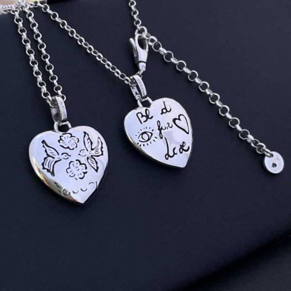 

silver flower bird fearless love necklace fashion versatile network red collar chain