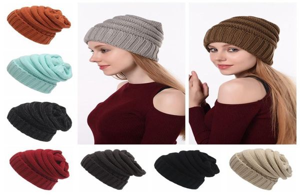 

beanie knit hat winter solid cap slouchy skull ski warm men woman beanie hat ljjk24325894035, Yellow